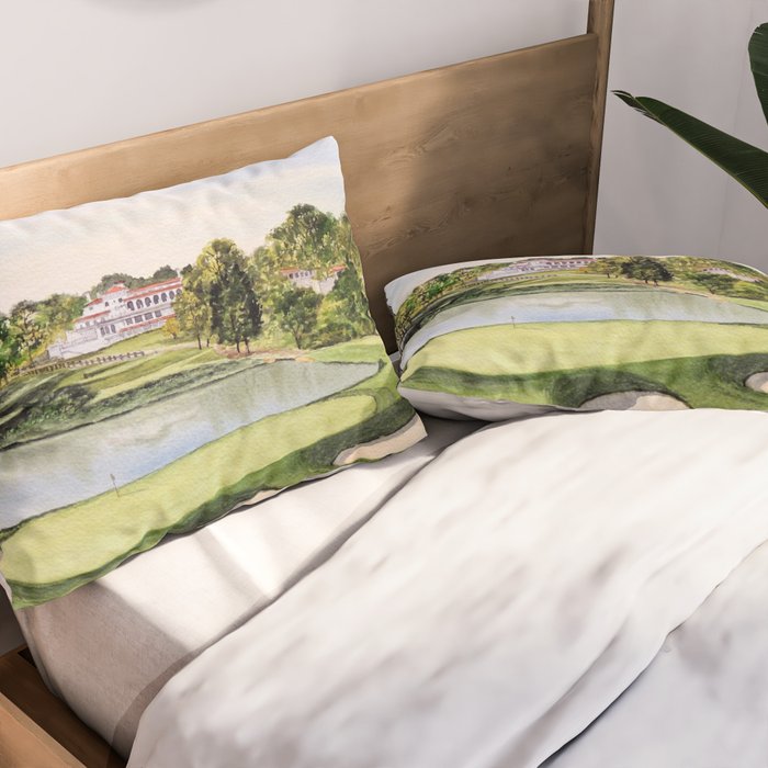 Congressional Golf Course 10th Hole Pillow Sham Gallery Image 2