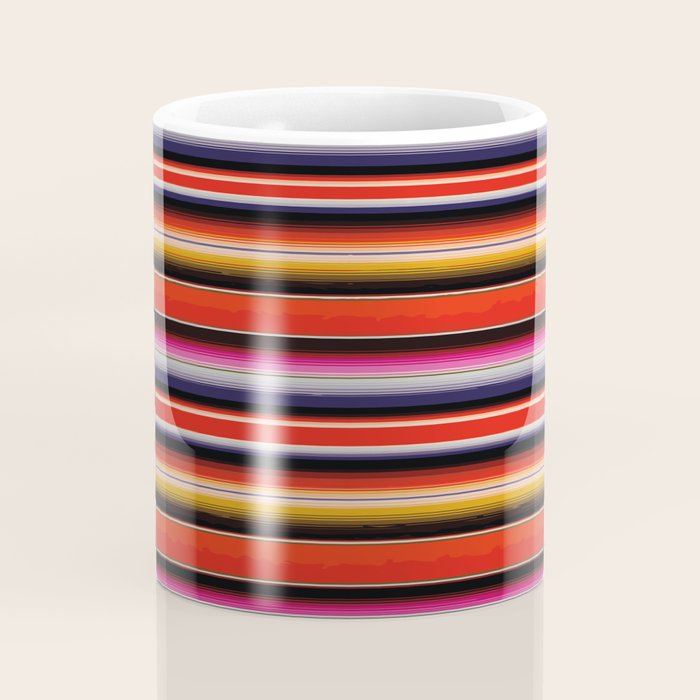 Orange Sarape Saltillo Coffee Mug Gallery Image 4