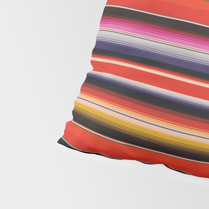 Orange Sarape Saltillo Pillow Sham Gallery Image 4