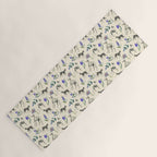 GREYHOUND DOGS and PRESSED FLOWERS Yoga Mat Gallery Image 1