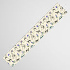 GREYHOUND DOGS and PRESSED FLOWERS Table Runner Gallery Image 3