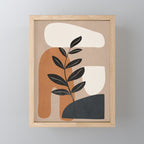 Modern Abstract Minimal Shapes Branches Art 8 Mini Art Print Gallery Image 1