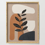 Modern Abstract Minimal Shapes Branches Art 8 Serving Tray Gallery Image 1