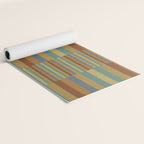 Mixed Stripes Pattern XX Retro Earthy Yoga Mat Gallery Image 2