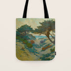 Granville Redmond Carmel Coast Oil Painting Vintage American Art Tote Bag Gallery Image 1