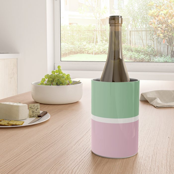 Color Block III Green Pink Wine Chiller Gallery Image 4