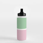 Color Block III Green Pink Water Bottle Gallery Image 2