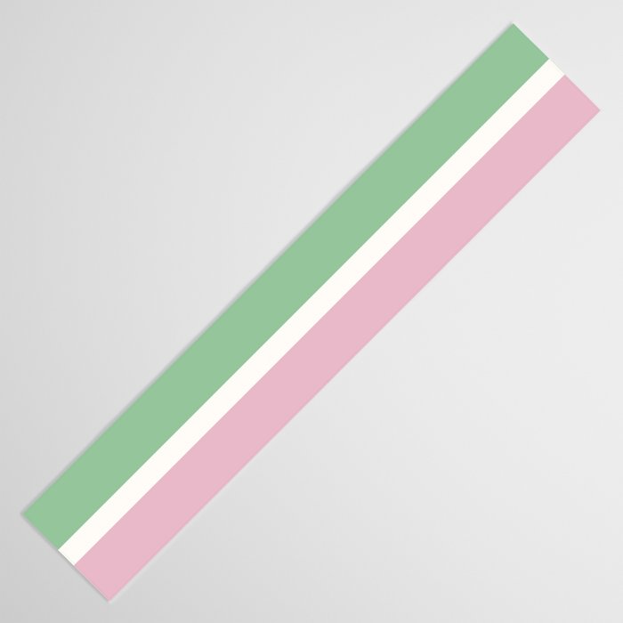 Color Block III Green Pink Table Runner Gallery Image 3