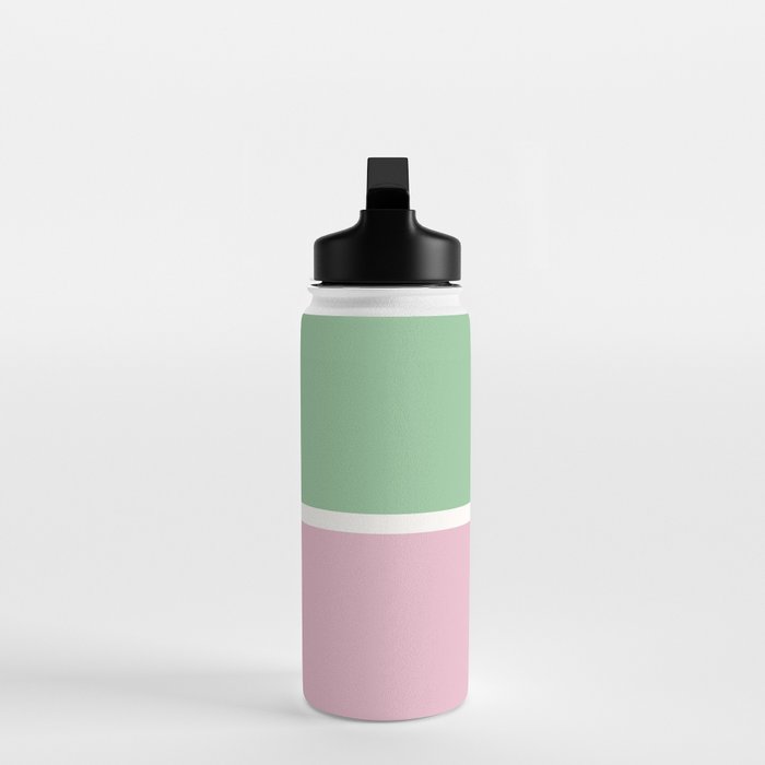 Color Block III Green Pink Water Bottle Gallery Image 3