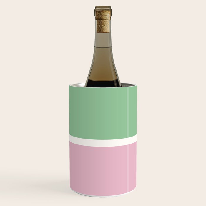 Color Block III Green Pink Wine Chiller Gallery Image 1