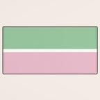 Color Block III Green Pink Desk Mat Gallery Image 3