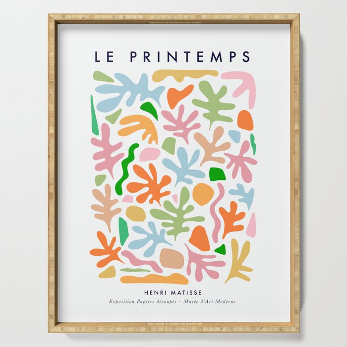 Matisse cut-outs - Spring Poster Serving Tray Gallery Image 1