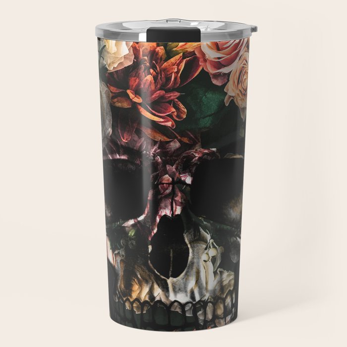 FLORAL SKULL Travel Mug Gallery Image 1