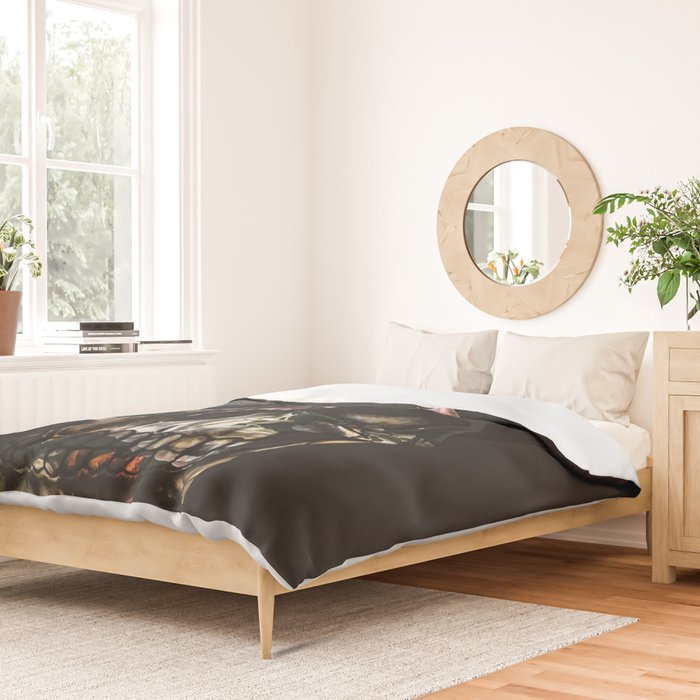 FLORAL SKULL Duvet Cover Gallery Image 2
