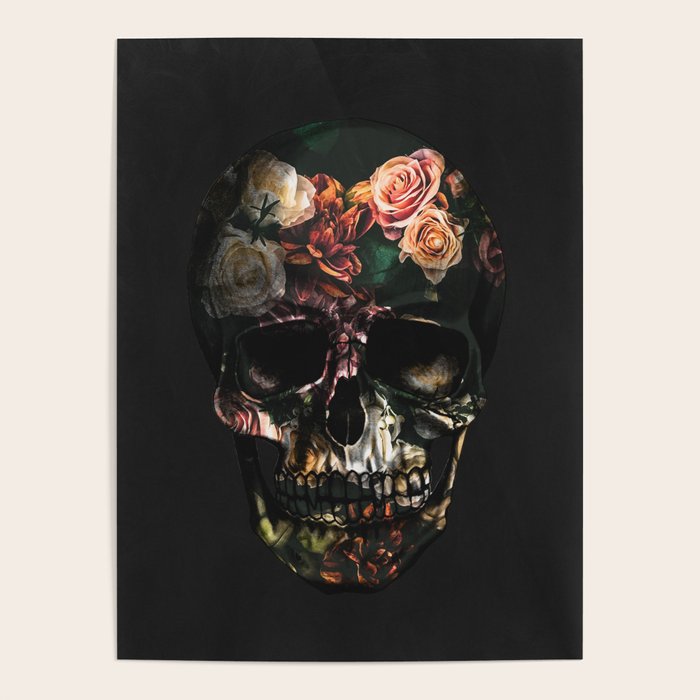 FLORAL SKULL Poster Gallery Image 4
