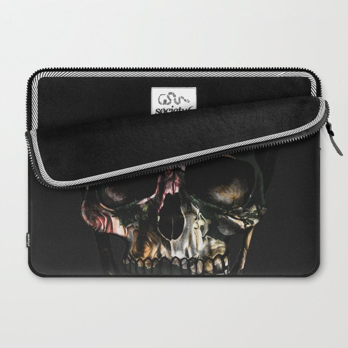 FLORAL SKULL Laptop Sleeve Gallery Image 2