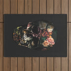 FLORAL SKULL Outdoor Rug Gallery Image 1