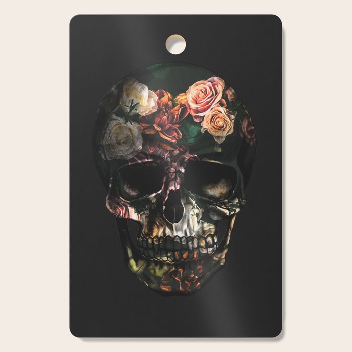 FLORAL SKULL Cutting Board Gallery Image 1