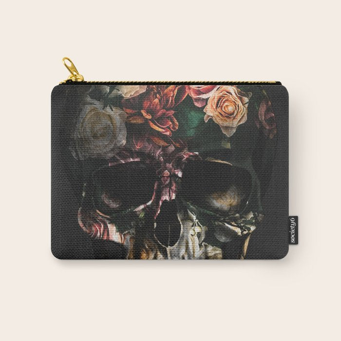 FLORAL SKULL Carry All Pouch Gallery Image 1