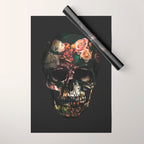 FLORAL SKULL Wrapping Paper Gallery Image 1