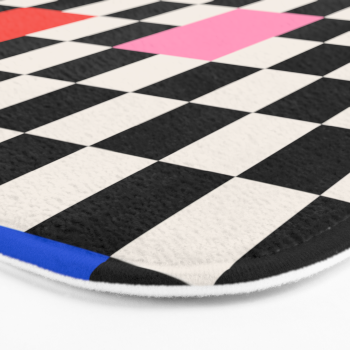 Patchwork: Bauhaus Check Edition Bath Mat Gallery Image 3