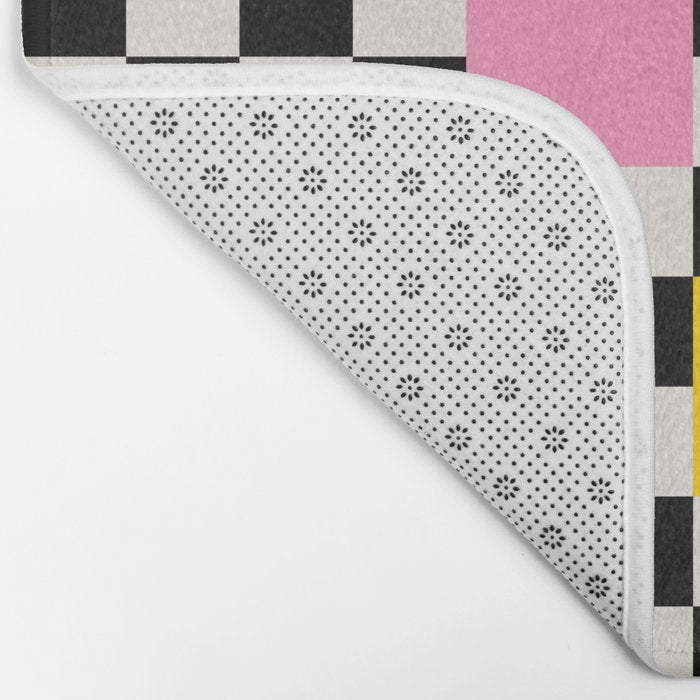 Patchwork: Bauhaus Check Edition Bath Mat Gallery Image 2