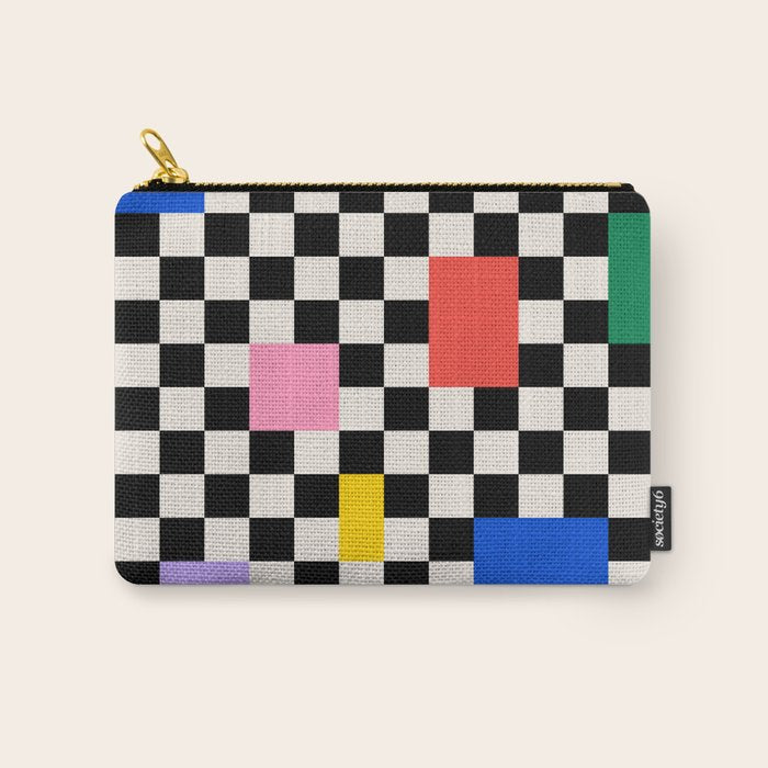 Patchwork: Bauhaus Check Edition Carry All Pouch Gallery Image 1