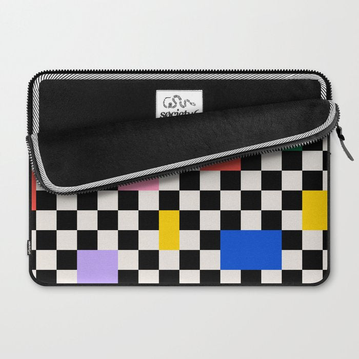 Patchwork: Bauhaus Check Edition Laptop Sleeve Gallery Image 2