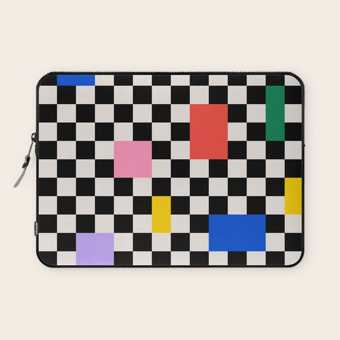 Patchwork: Bauhaus Check Edition Laptop Sleeve Gallery Image 1