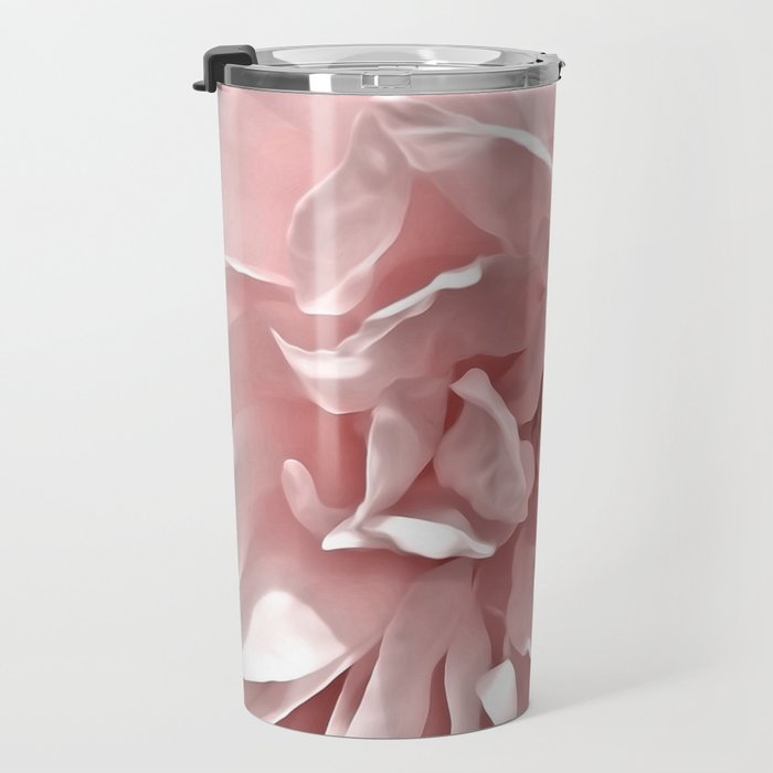 Pink Blush Rose Travel Mug Gallery Image 3