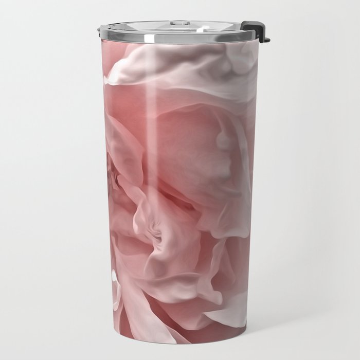 Pink Blush Rose Travel Mug Gallery Image 2