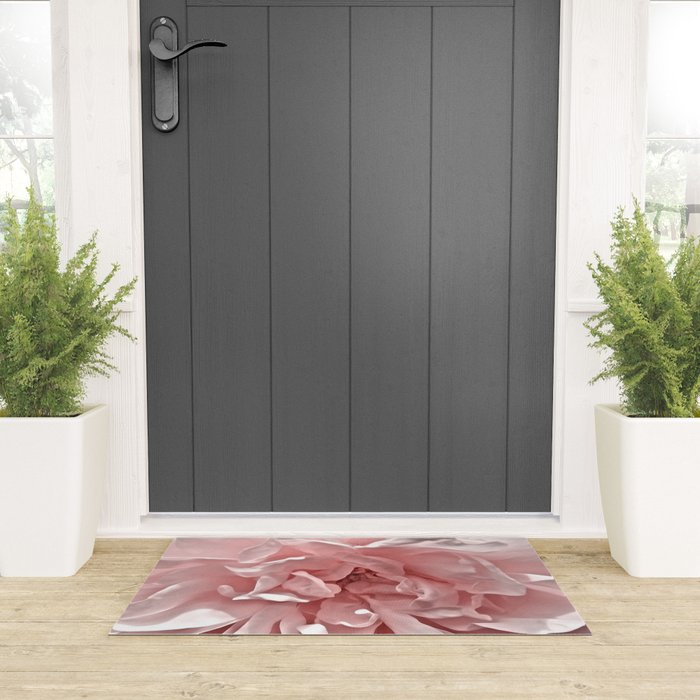 Pink Blush Rose Welcome Mat Gallery Image 3