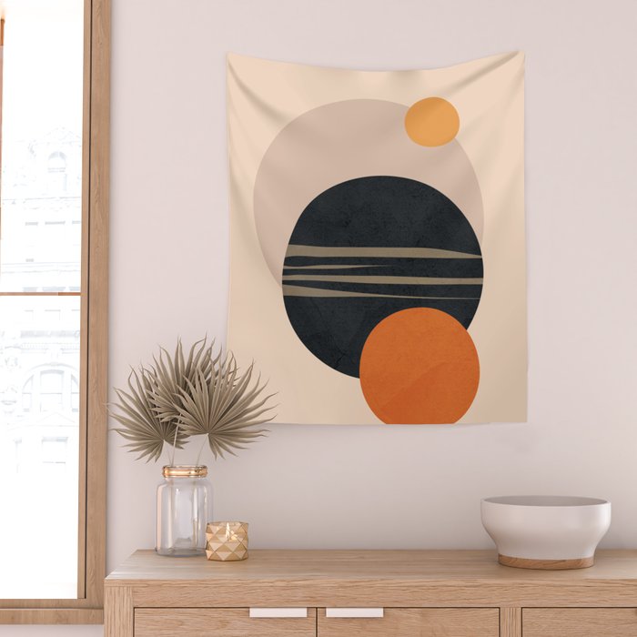 Abstract Shapes 12 Wall Tapestry Gallery Image 2