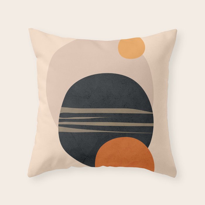 Abstract Shapes 12 Throw Pillow Gallery Image 1