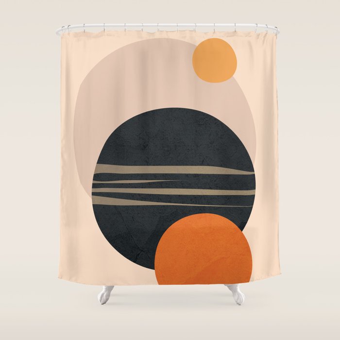 Abstract Shapes 12 Shower Curtain Gallery Image 1