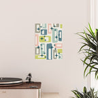 Mid Century Modern Abstract Pattern 236 Mid Mod Googie Poster Gallery Image 2