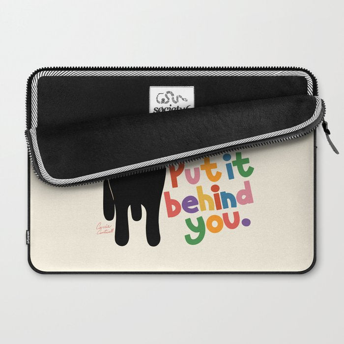 Put It Behind You - Funny Cat Butt Pun Laptop Sleeve Gallery Image 2