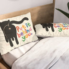 Put It Behind You - Funny Cat Butt Pun Pillow Sham Gallery Image 2