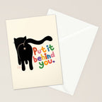 Put It Behind You - Funny Cat Butt Pun Stationery Card Gallery Image 2