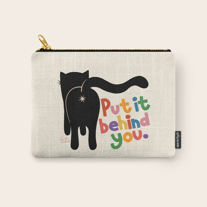 Put It Behind You - Funny Cat Butt Pun Carry All Pouch Gallery Image 1