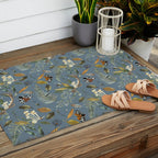 Moths Mystical Woodland B Outdoor Rug Gallery Image 2