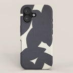 Abstract botanical black leaves iPhone Case Gallery Image 1