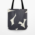 Abstract botanical black leaves Tote Bag Gallery Image 1