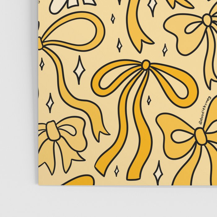 Yellow Bow Print Poster Gallery Image 3