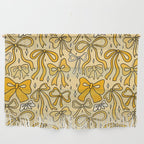 Yellow Bow Print Wall Hanging Gallery Image 1
