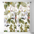 Vintage & Shabby Chic - Spring Flowers Magnolia Botanical Garden Window Curtain Gallery Image 5