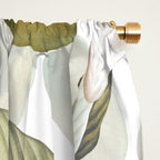 Vintage & Shabby Chic - Spring Flowers Magnolia Botanical Garden Window Curtain Gallery Image 2
