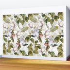 Vintage & Shabby Chic - Spring Flowers Magnolia Botanical Garden Wall Mural Gallery Image 2
