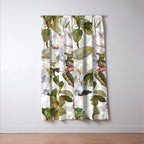 Vintage & Shabby Chic - Spring Flowers Magnolia Botanical Garden Window Curtain Gallery Image 3