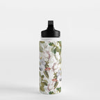 Vintage & Shabby Chic - Spring Flowers Magnolia Botanical Garden Water Bottle Gallery Image 3